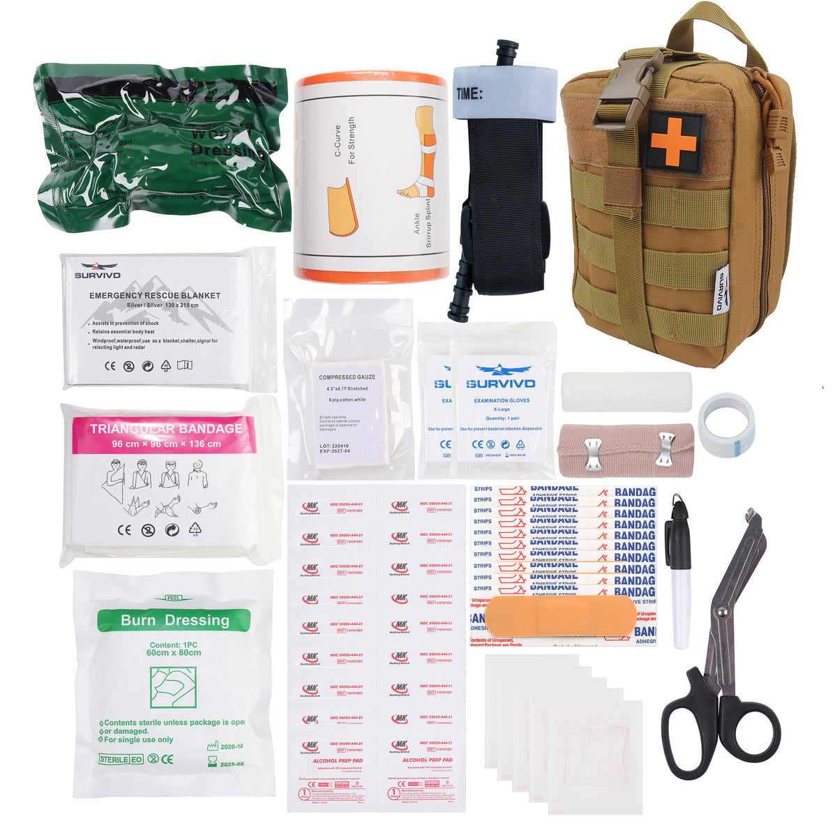 SURVIVD IFAK Premium Emergency Trauma Kit