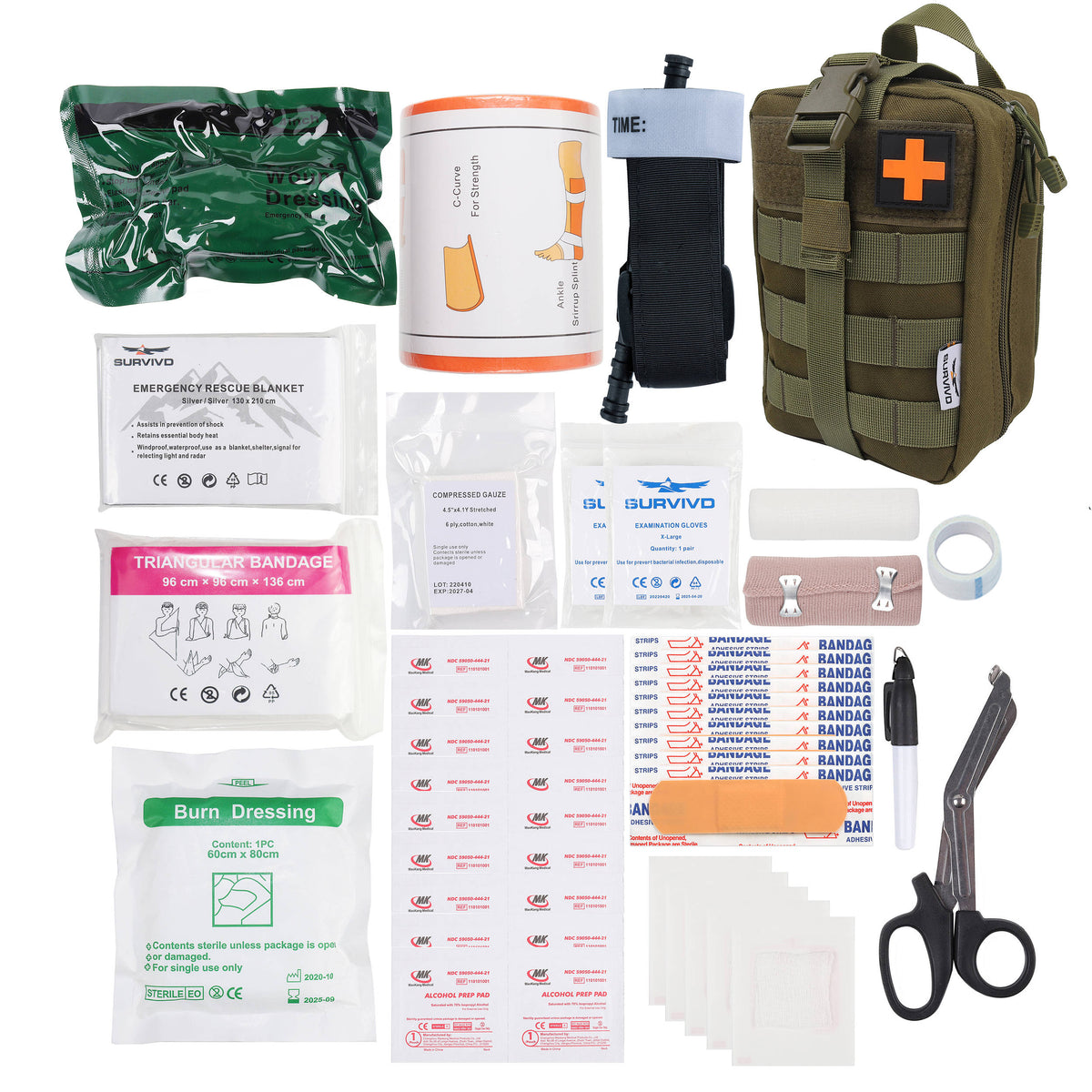 SURVIVD IFAK Premium Emergency Trauma Kit